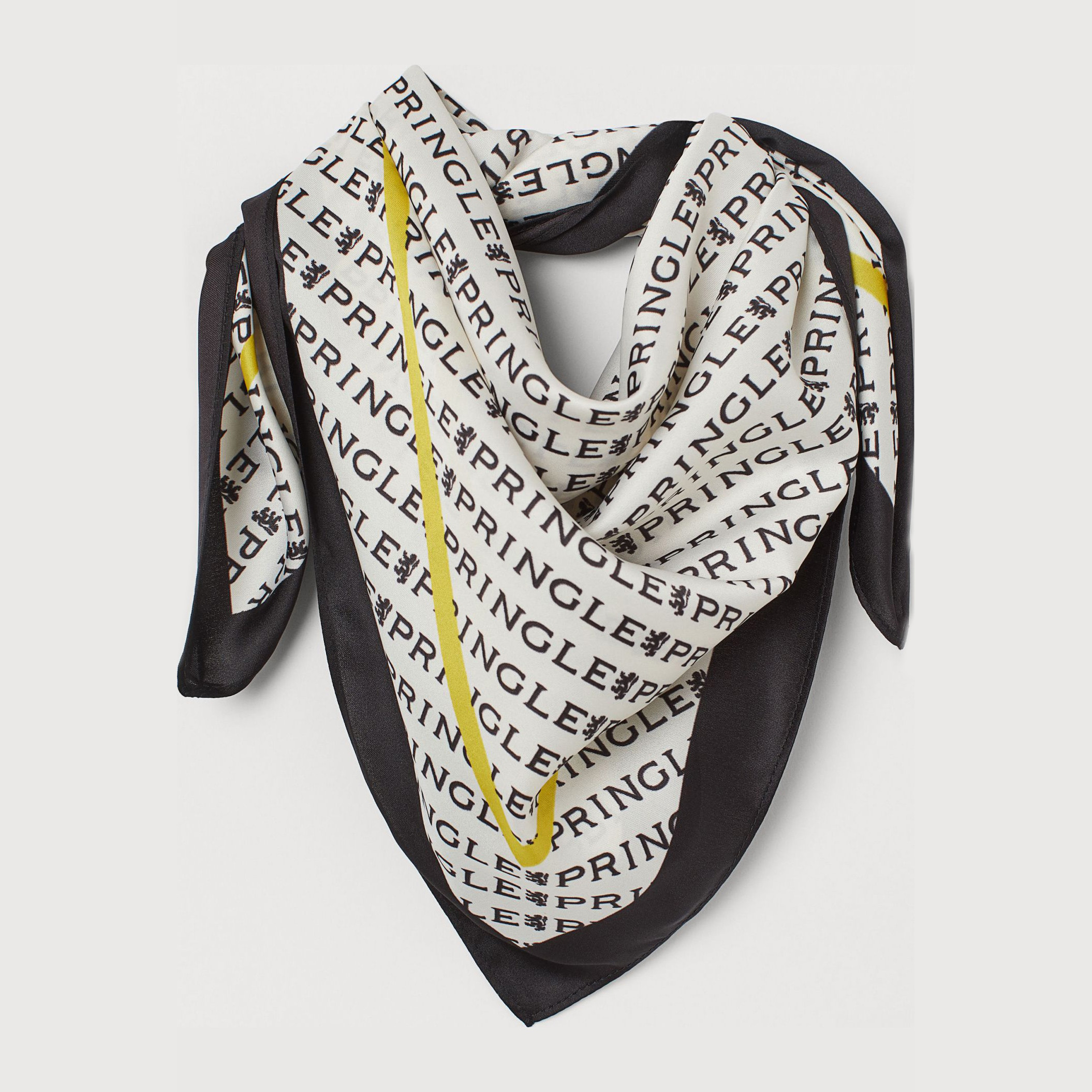 

Платок H&M Pringle of Scotland 8100750bar 60 х 60 см Молочный с черным