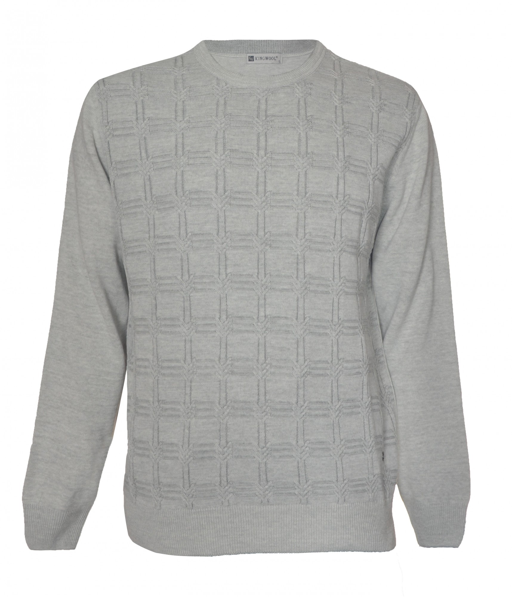 

Джемпер KINGWOOL 3467  Серый, Джемпер KINGWOOL 3467 L Серый