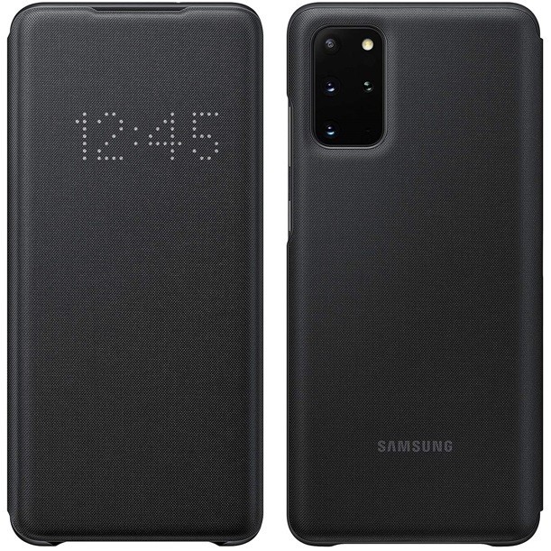 

Оригинальный смарт чехол книжка Samsung Galaxy S20 Plus SM-G985 LED Wallet Cover Black Черный