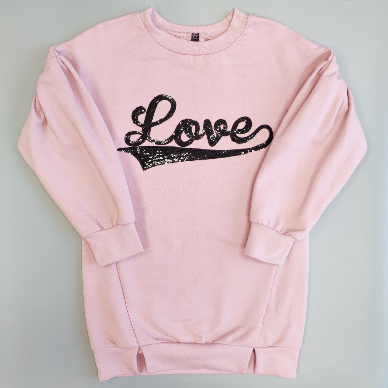 

Туника теплая для девочек Smil 120293 Love 128см Пудровый