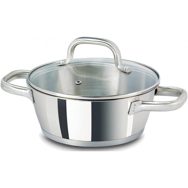 

Кастрюля с крышкой Vitrinor Bon Chef 3 л из нержавеющей стали, низкая Ø24 см