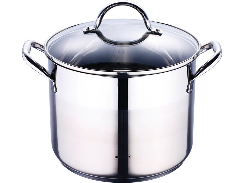 

Кастрюля из нержавеющей стали с крышкой Bergner Gourmet 7,7 л Ø24 см