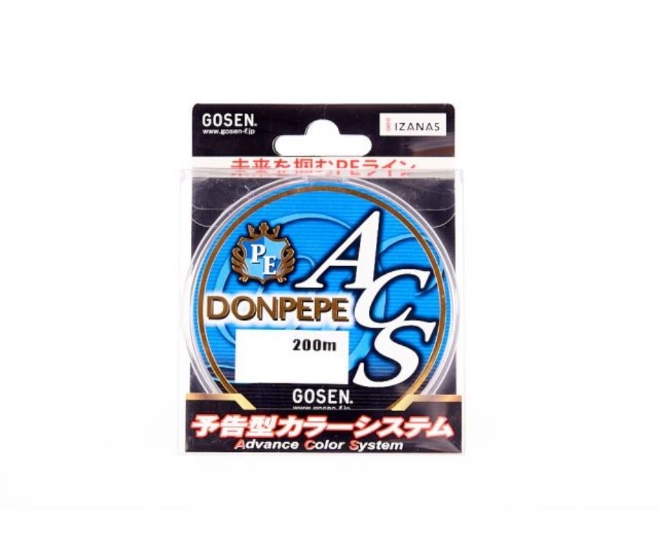 

Шнур Gosen Donpepe ACS 200m PE1.2 21lb (138346)