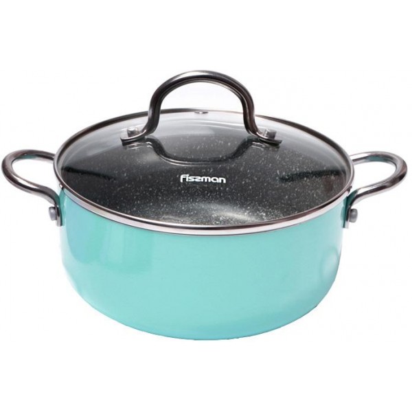

Кастрюля из алюминия Fissman Mini Chef Blue 1.8 л с антипригарным покрытием Ø18 см