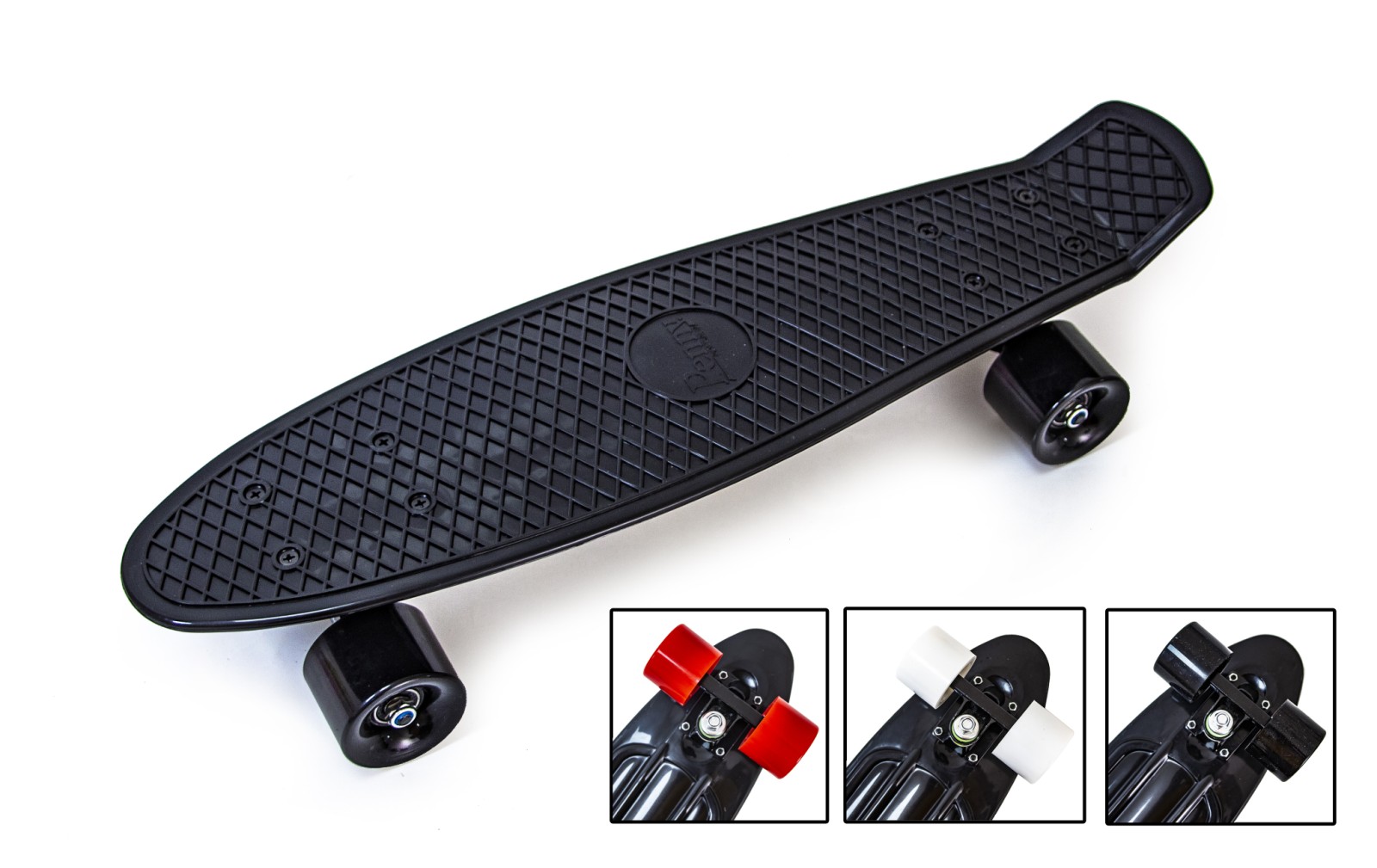 

Penny board. Черный цвет. Матовые колеса.