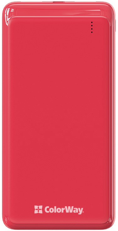 

УМБ ColorWay 10000 mAh Slim 18W Red (CW-PB100LPG3RD-PD)