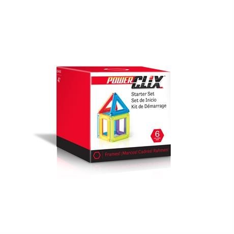 

Магнитный конструктор Guidecraft PowerClix Frames Базовый набор, 6 деталей