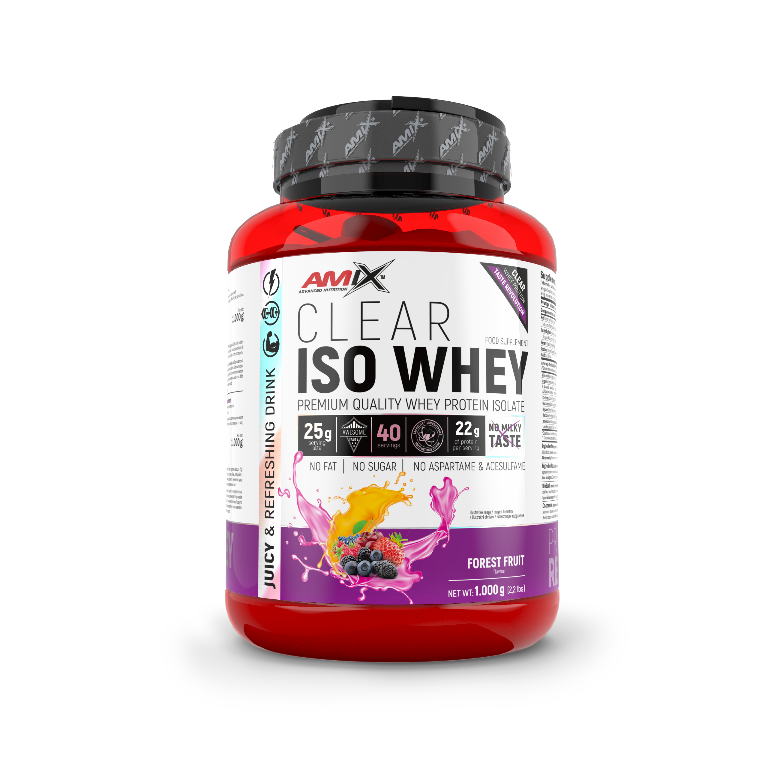 

Протеїн Clear Iso Whey Amix Nutrition 1 кг лісова ягода
