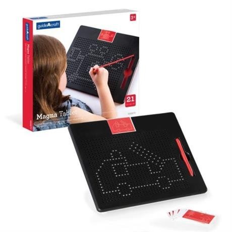 

Магнитный планшет Guidecraft Manipulatives для рисования, с шаблонами и ручкой