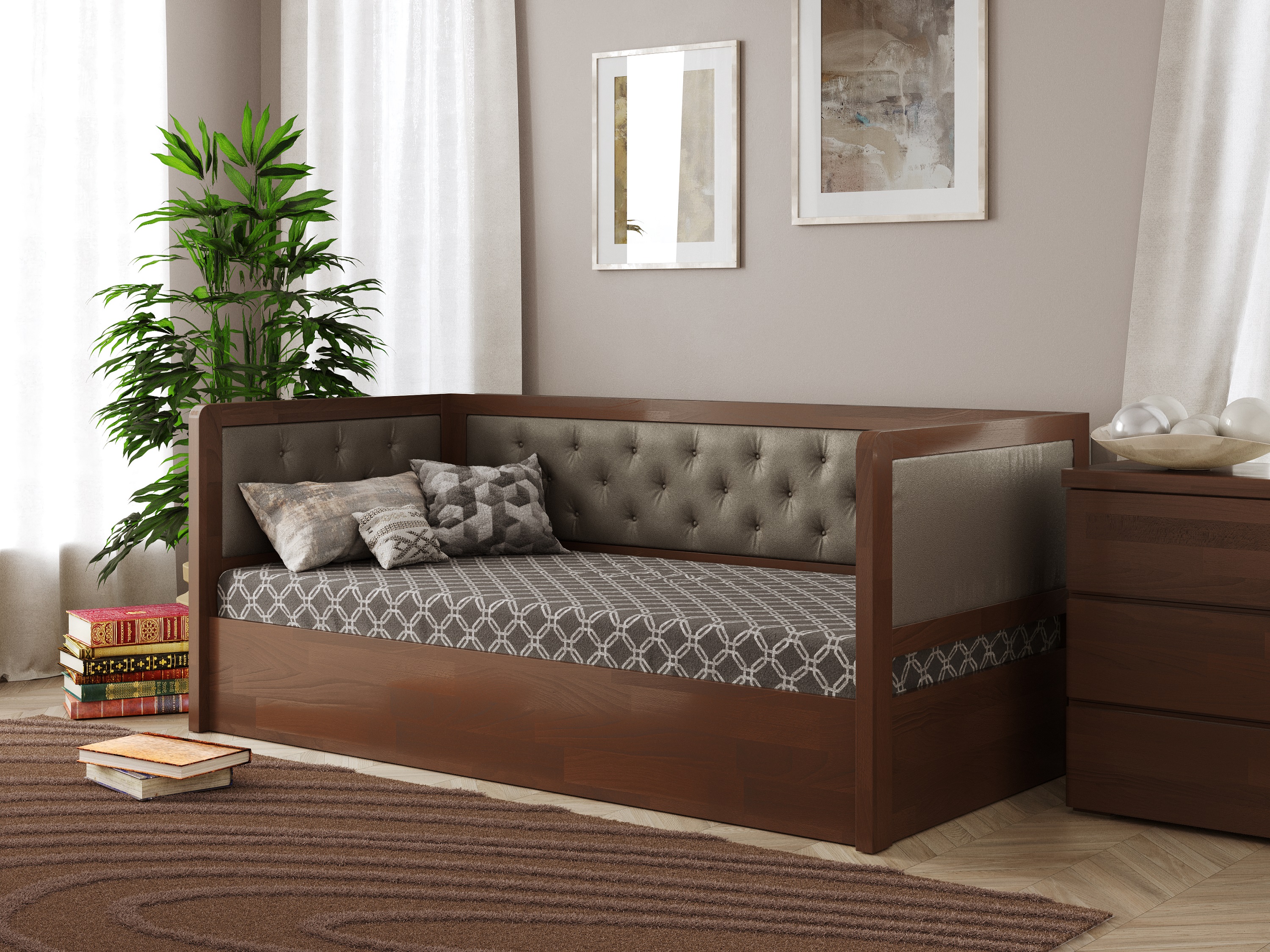 

Кровать Arbordrev Немо люкс М (90*200) бук Орех