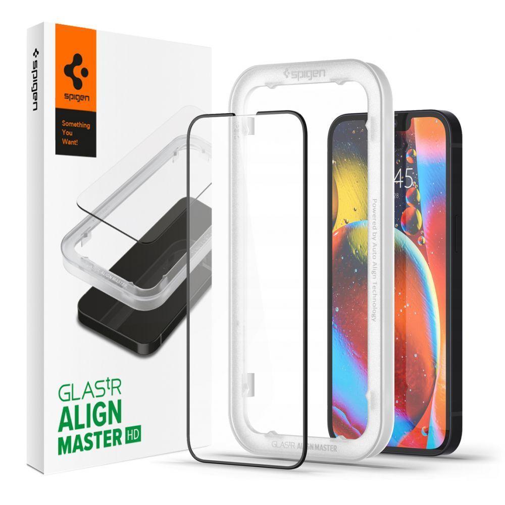 

Защитное стекло Spigen Glas.tR Align Master Full Cover для iPhone 13 Pro Max Black
