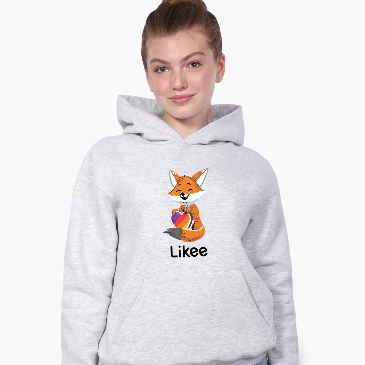 

Худи детский Лайк (Likee Fox) Светло-серый меланж (9298-1033) 164 см