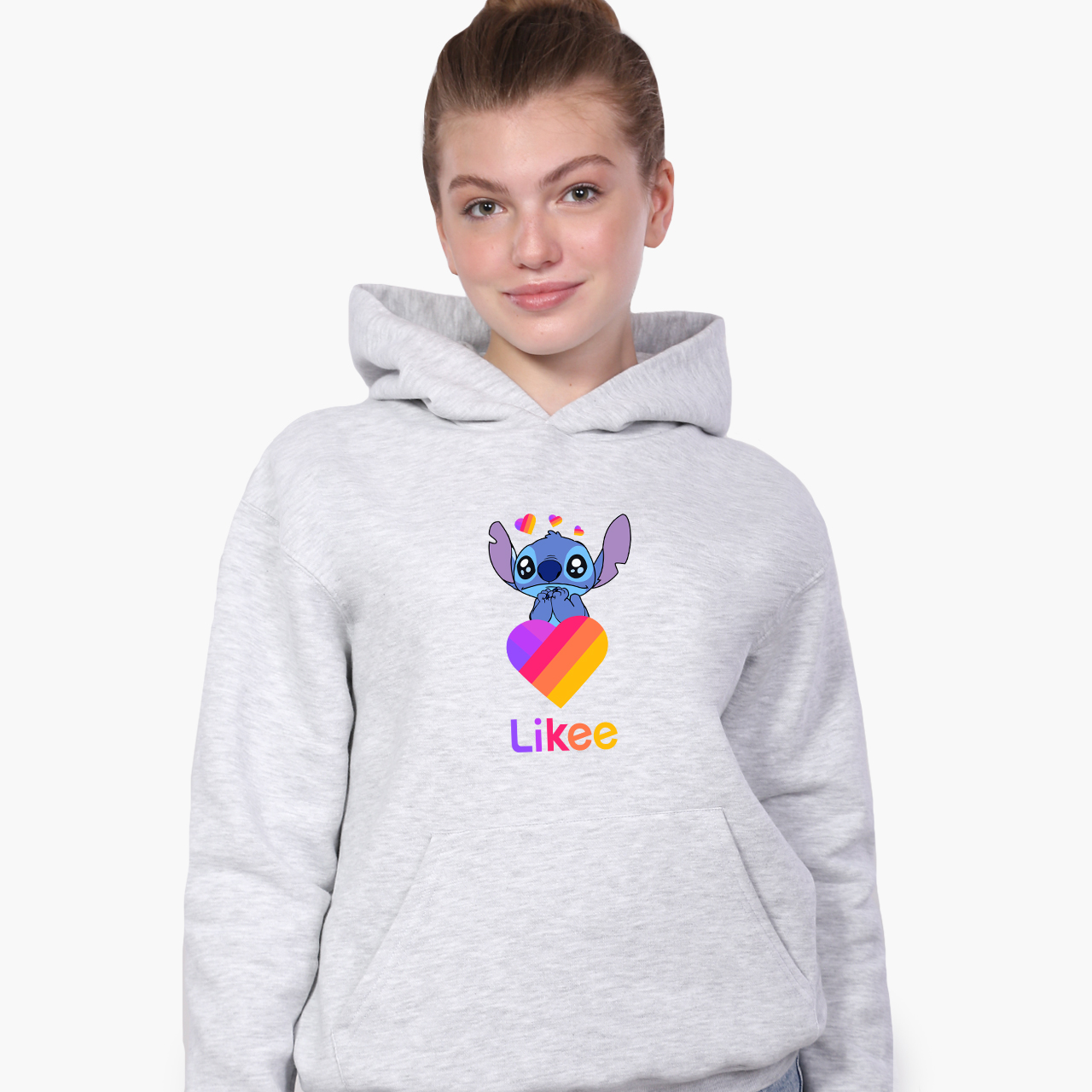 

Худи детский Стич Лайк (Stitch Likee) Светло-серый меланж (9298-1596) 152 см