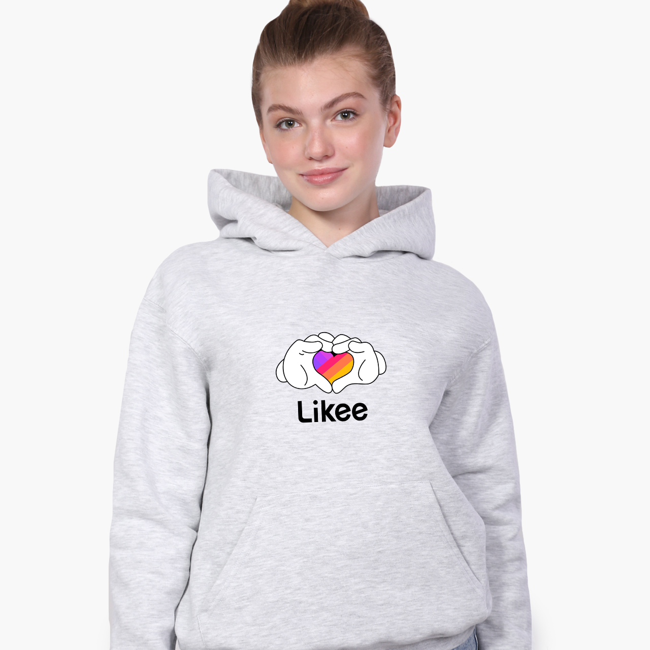 

Худи детский Лайк (Likee) Светло-серый меланж (9298-1711) 164 см
