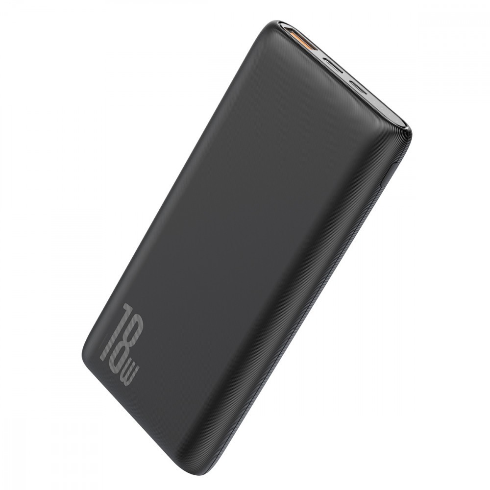 

Універсальна мобільна батарея Baseus Bipow 10000mAh 18W з технологією C3.0+PD3.0 Чорна
