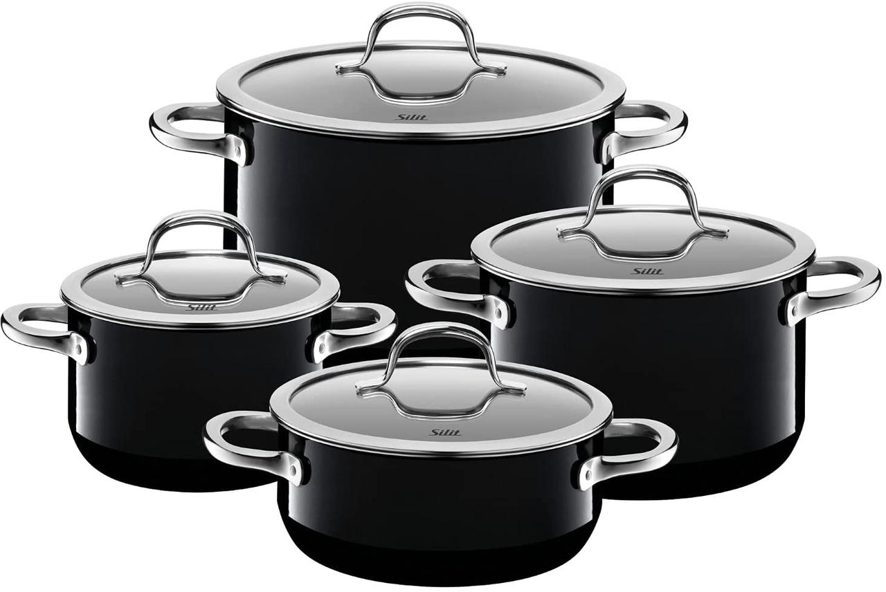 

Набор кастрюль WMF Silit Passion Black 4 предмета