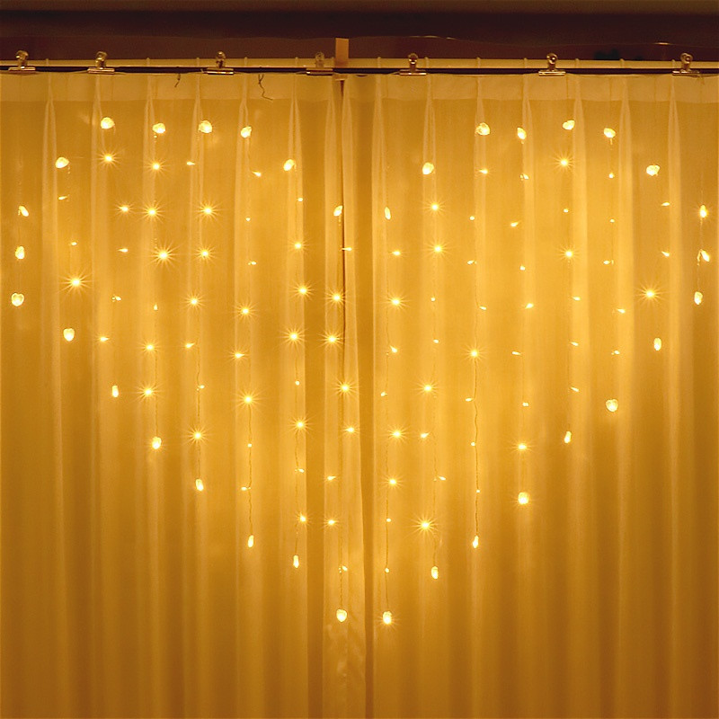 

Светодиодная гирлянда LTL сердца штора 1,5x2м 192LED 8 режимов