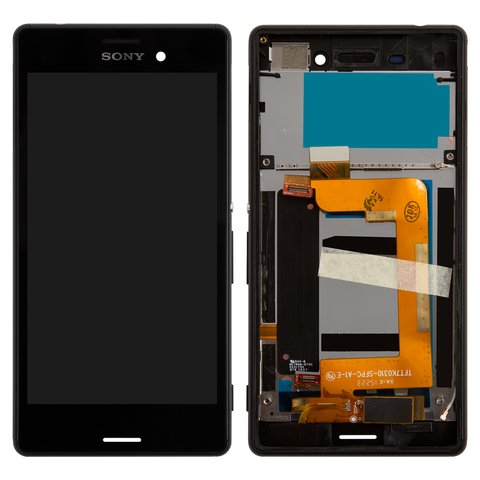 

Дисплей для Sony E2303 Xperia M4 Aqua / E2306 с сенсором черный и рамкой