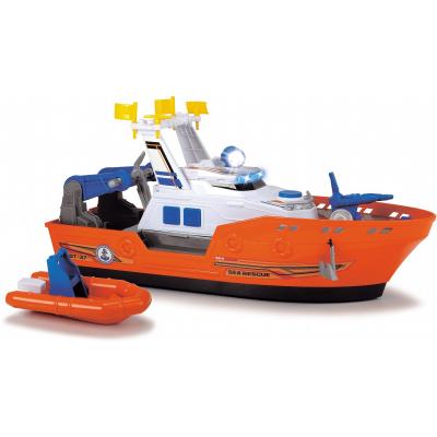 

Спецтехника Dickie Toys Катер Спасательный с лодкой, со звук. и свет. эффектами, 40 (1137005)