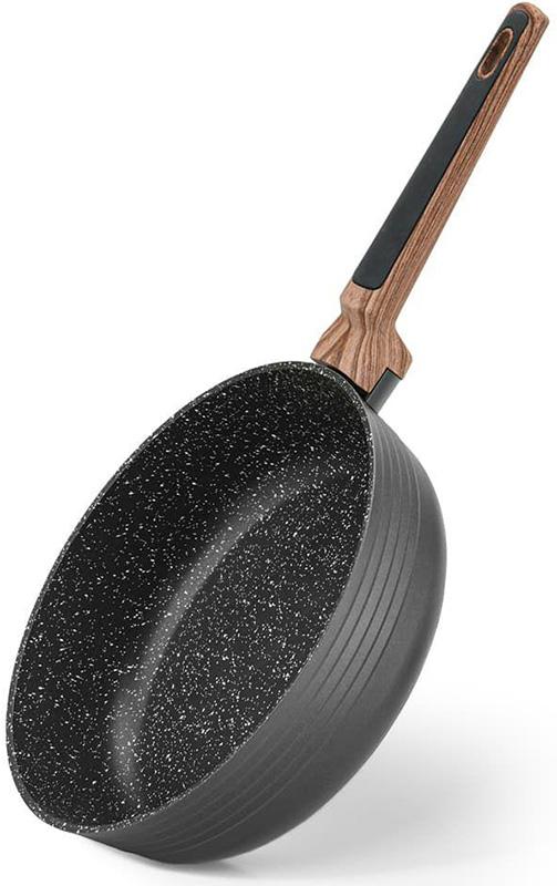 

Сковорода глубокая Fissman Diamond Grey Ø24см с 5-слойным антипригарным покрытием, черный