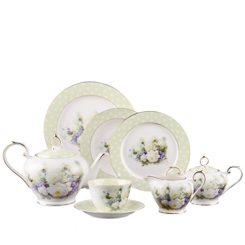 

Столовый сервиз на 6 персон цветы NP43SETTEA