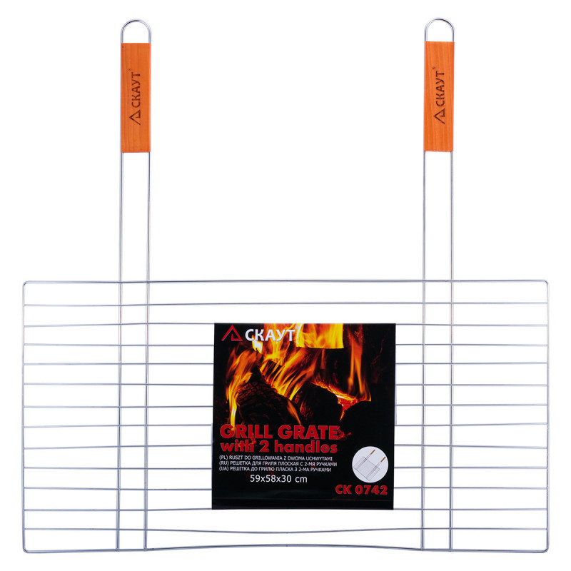 

Решетка для гриля с антипригарным покрытием Скаут KM-0742 58х30 см