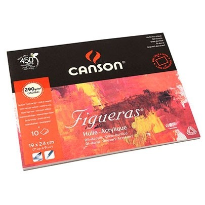 

Блок бумаги для масла и акрила Canson Figueras®, 290g, 19 x 25 см, 10 л