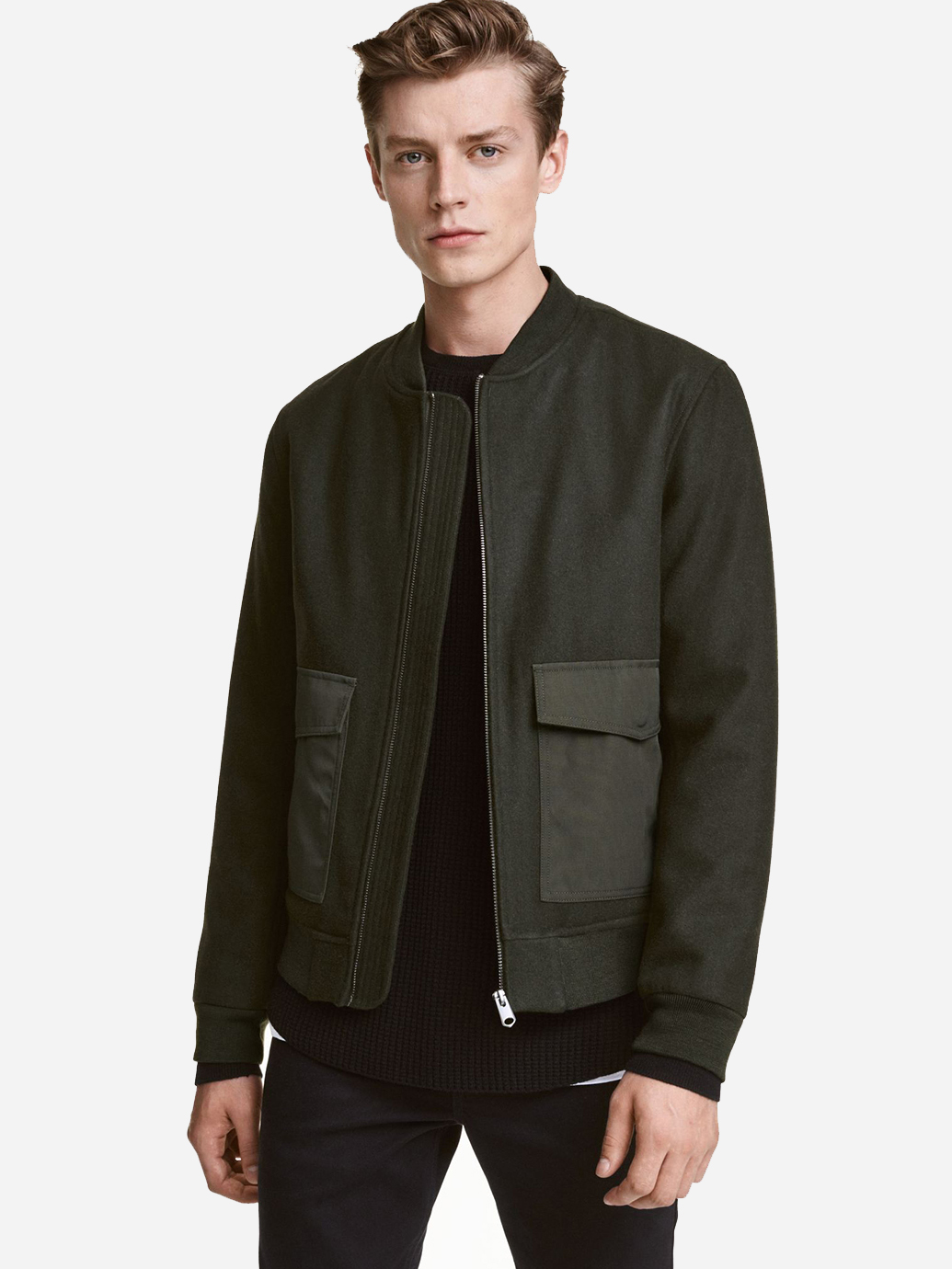 

Бомбер H&M 6550513  Хаки, Бомбер H&M 6550513 S Хаки