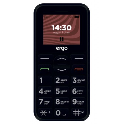 

Мобильный телефон Ergo R181 Black
