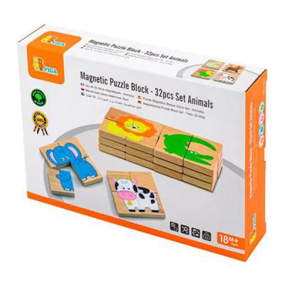 

Развивающая игрушка Viga Toys магнитные Зверушки, 32 элемента (50722FSC)