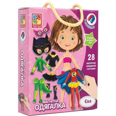 

Развивающая игрушка Vladi Toys Магнитная одевалка Ева, укр. (VT3702-08)