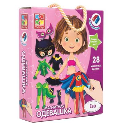 

Развивающая игрушка Vladi Toys Магнитная одевалка Ева, рус. (VT3702-04)