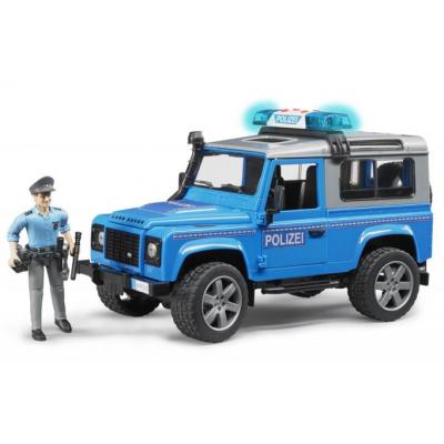 

Спецтехника Bruder Джип полицейский Land Rover Defender и фигурка полицейского (02597)