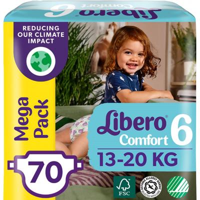 

Подгузник Libero Comfort 6 13-20 кг 70 шт (7322541083414)