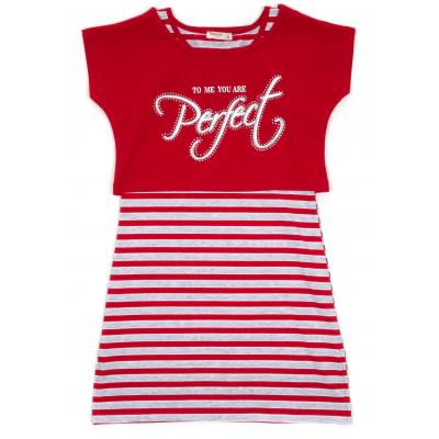 

Платье Breeze в полоску с топом (12358-152G-red)