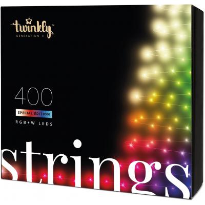 

Гирлянда Twinkly Smart LED Strings RGBW 400, BT + WiFi, Gen II, IP44, кабель (TWS400SPP-BEU)