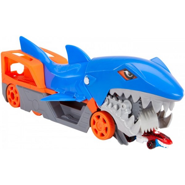 

Автовоз транспортер Hot Wheels Акулья пасть грузовик Хот вилс Акула машинка Shark Chomp Transporter GVG36