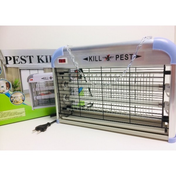 

Средство защиты от летающих насекомых Pest Killer электроловушка для уничтожения комаров мух со съёмным поддоном 16W Pest Killer ВК-16L