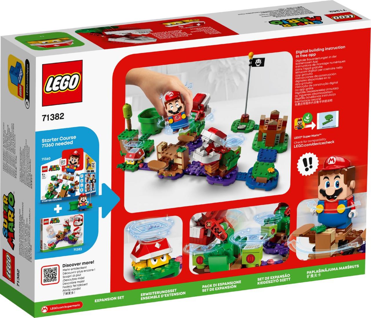 

Конструктор LEGO Super Mario Головоломка с растением-пираньей. Дополнительный уровень. 267 деталей (71382)