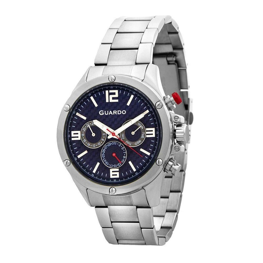 

Часы наручные Guardo 11455-3 Silver-Blue
