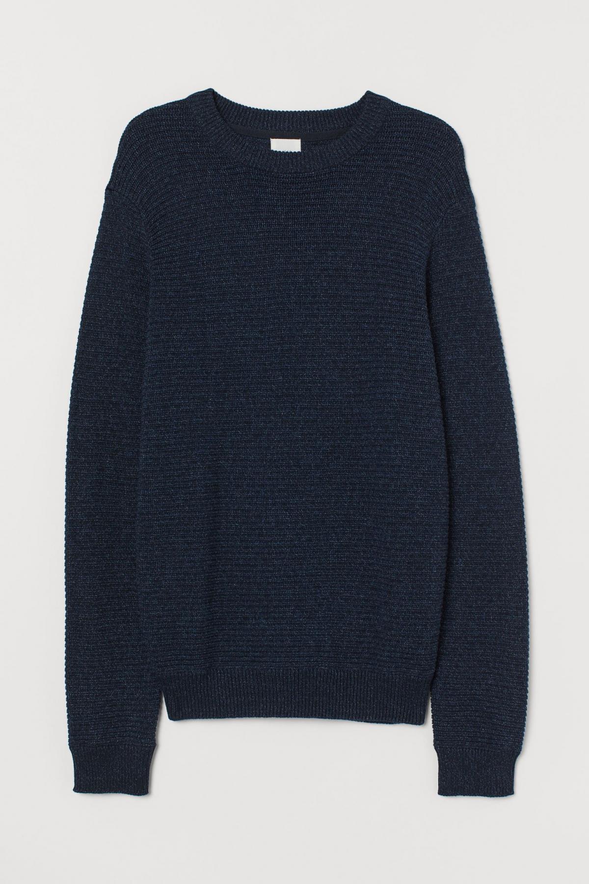 

Вязаный джемпер H&M  Синий 0765362002, Вязаный джемпер H&M s Синий 0765362002