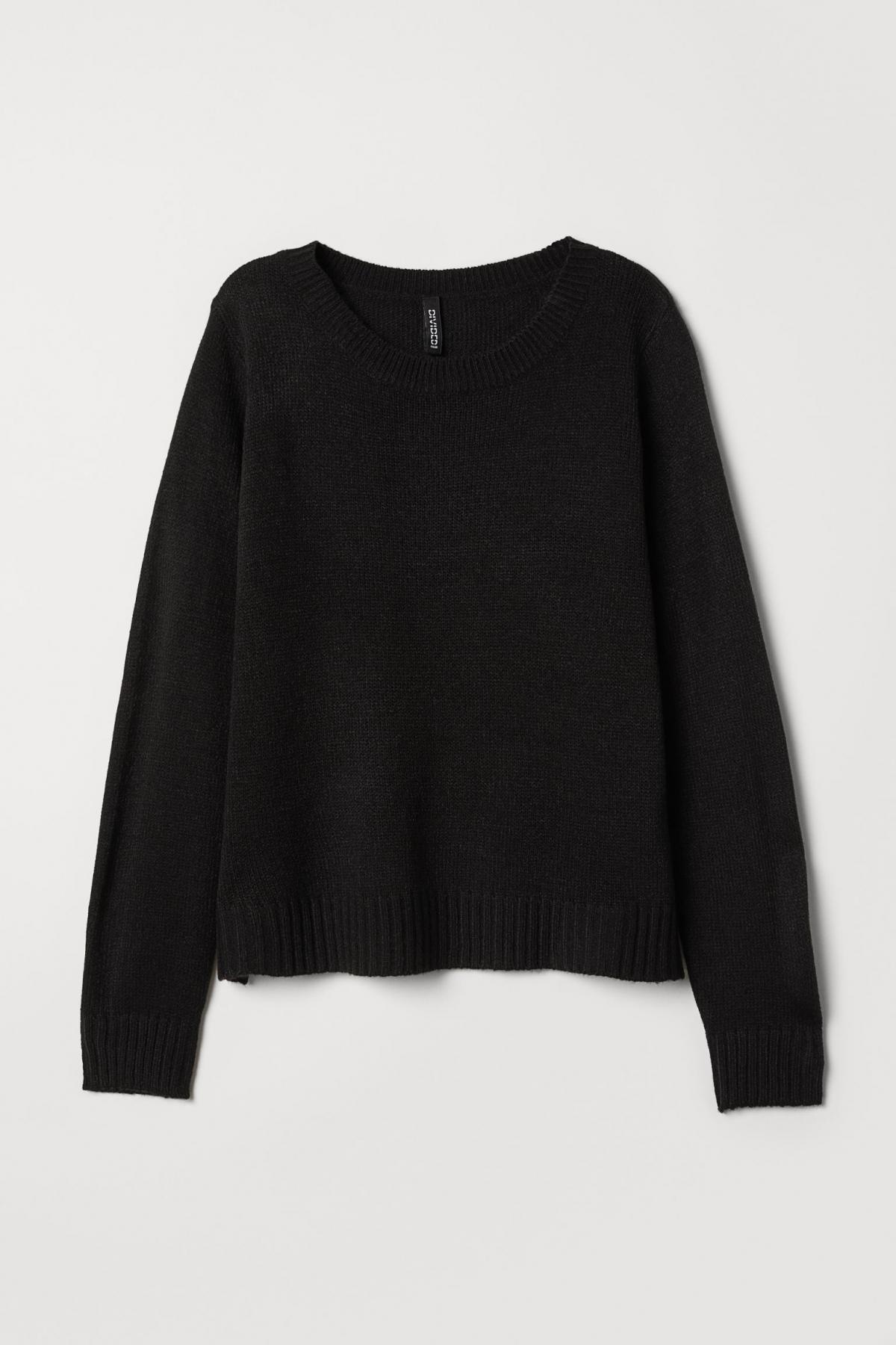 

Вязаный джемпер H&M  Черный 0501820001, Вязаный джемпер H&M s Черный 0501820001
