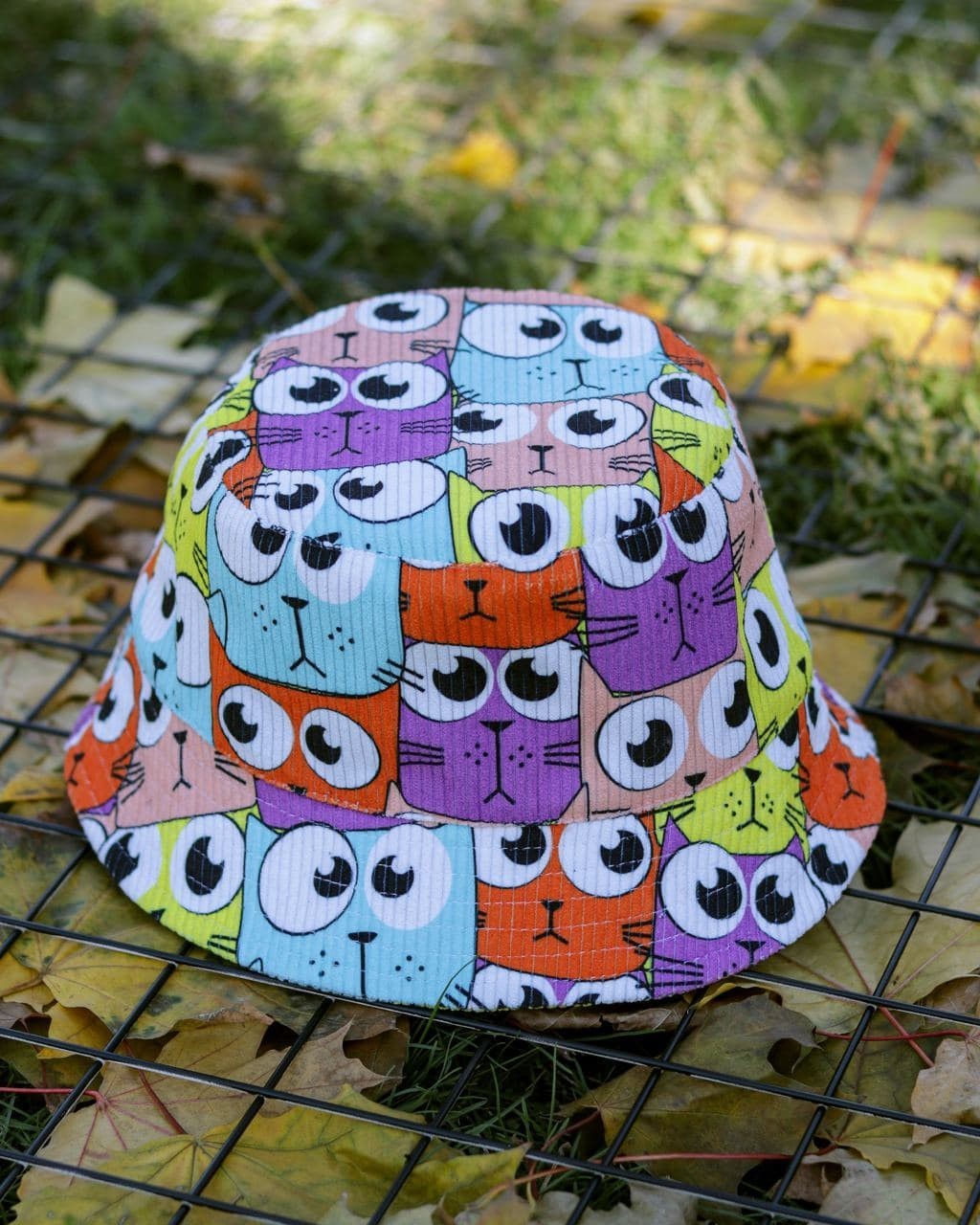 

Теплая панама на флисе с принтами Cats унисекс