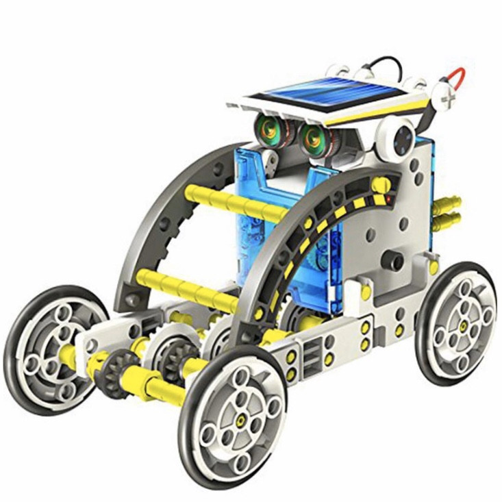 

Конструктор робот на сонячних батареях Solar Robot 14 в 1 Різнобарвний