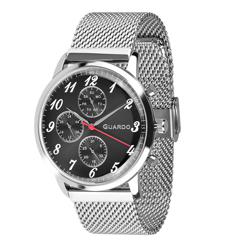 

Наручные часы Guardo 012238-1 Silver-Black