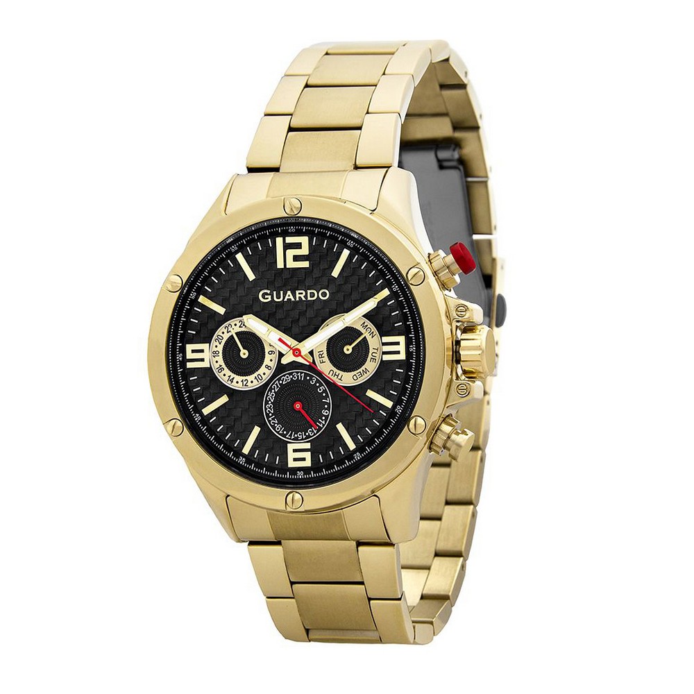 

Наручные часы Guardo 11455-4 Gold-Black