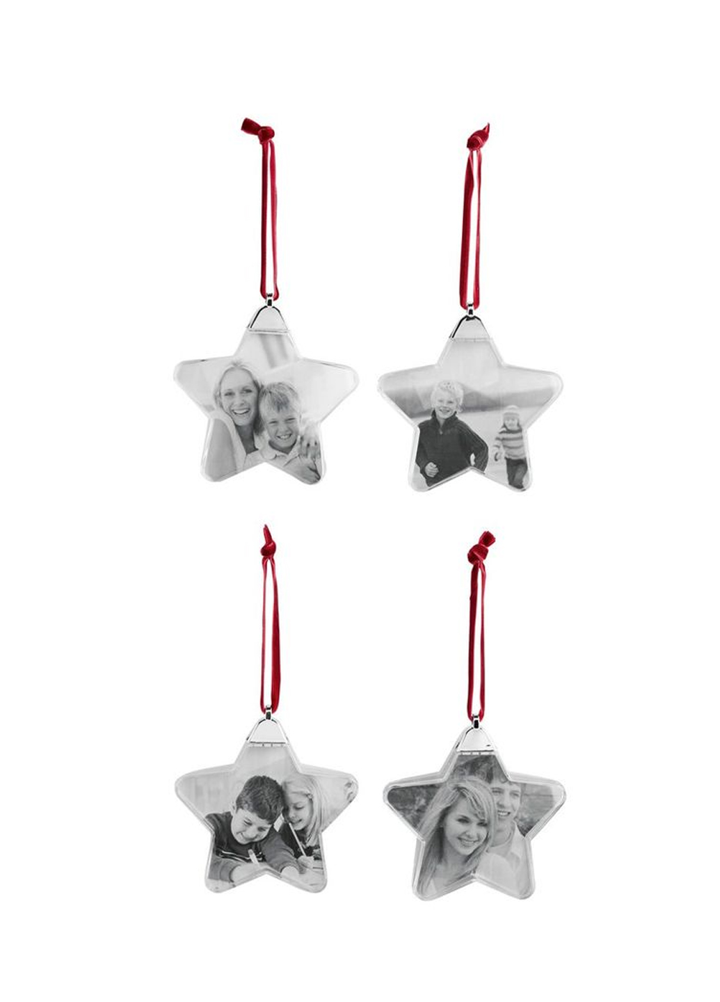 

Елочные игрушки фоторамки звездочки Melinera прозрачный-серебристый LI-550782