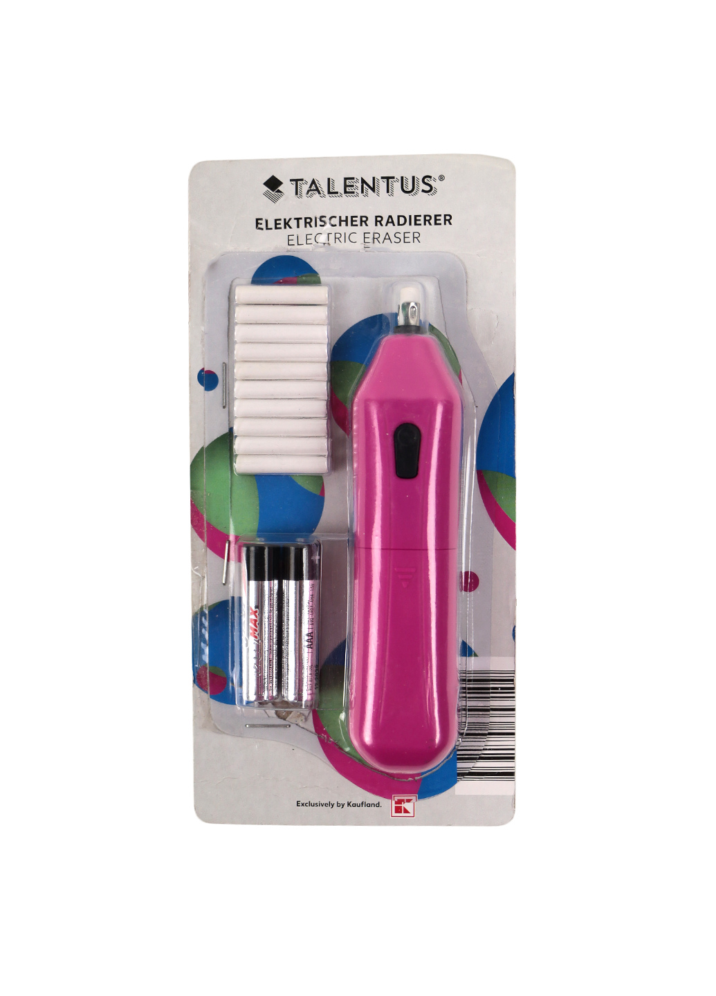 

Ластик на батарейках Talentus розовый-белый CO-550183