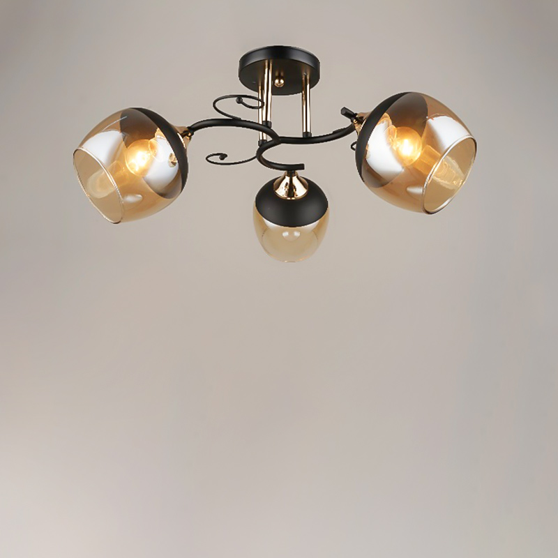 

Люстра стельова Light House SRS-16345/3 чорний+золото