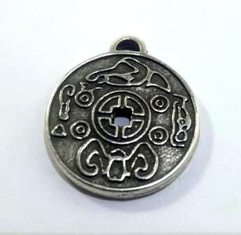 

Амулет кулон Корейская Монета Счастья Semantic Jewelry Серебрение 2.5 x 2.5 x 0.3 см